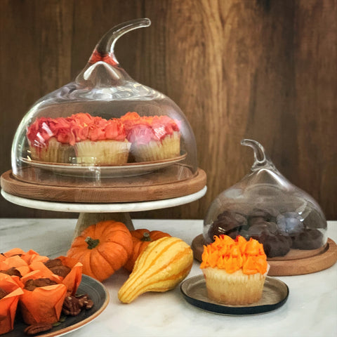 Senses™ Small Glass Dome with Wood Base