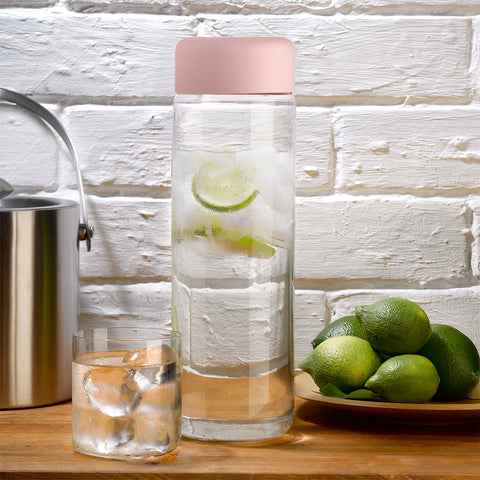 Finesse Crystal Jug with Pink Cover