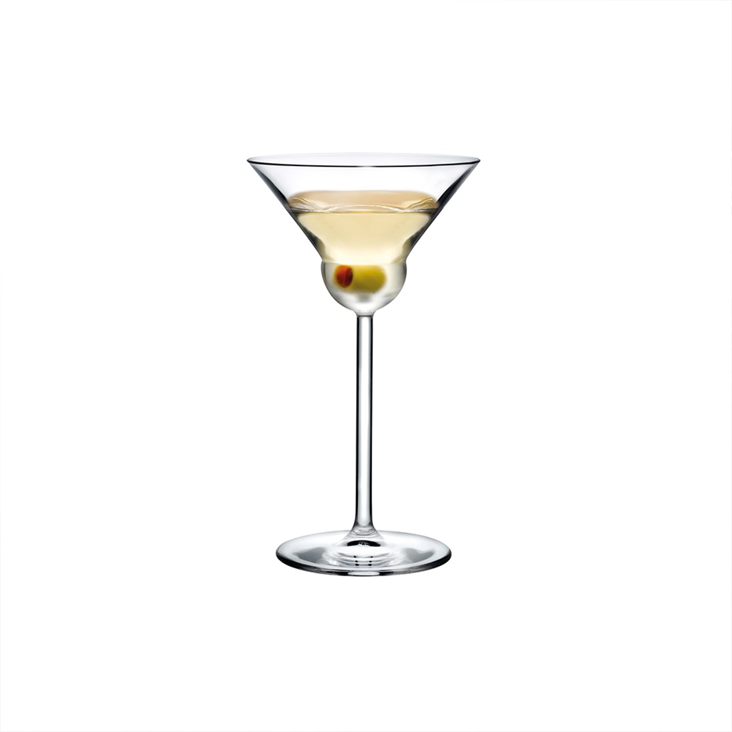 Vantage Crystal Martini Glasses with Olive Holding Base (Set of 2)