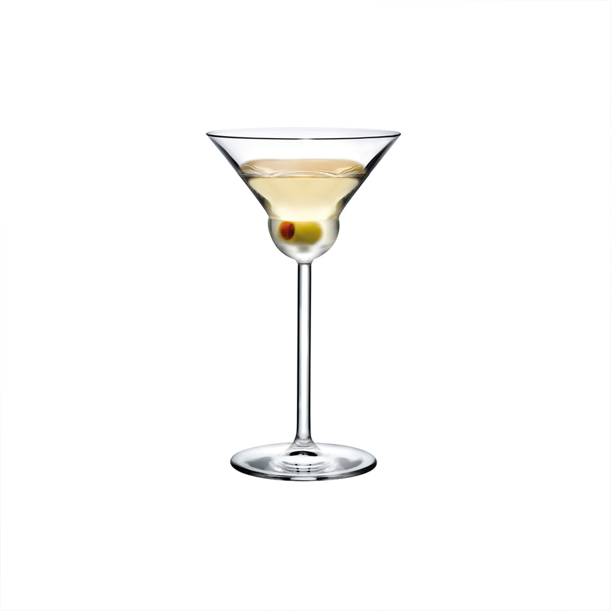 Vantage Crystal Martini Glasses with Olive Holding Base (Set of 2)