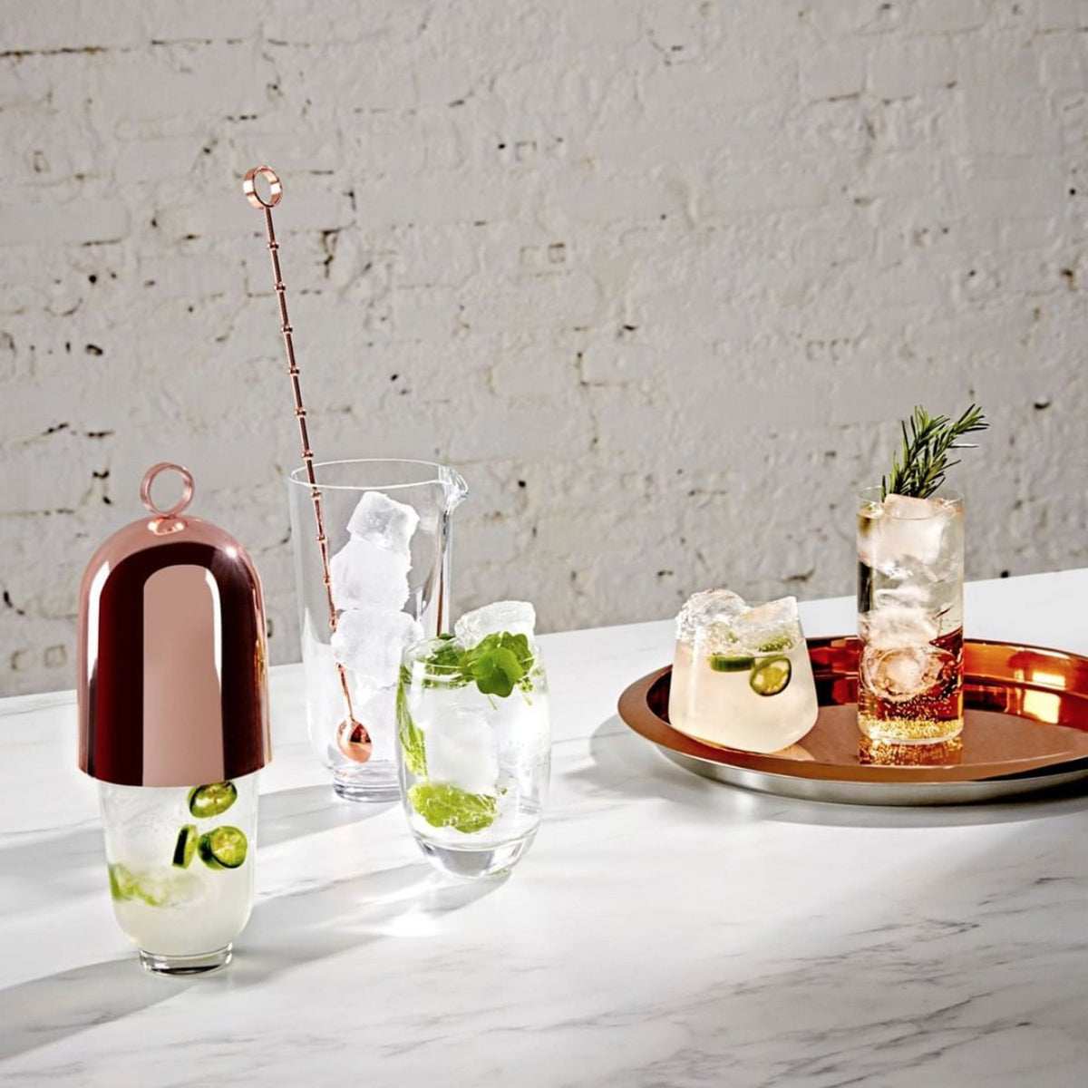 Hepburn Crystal Mixing Glass with Stirrer 22 oz.