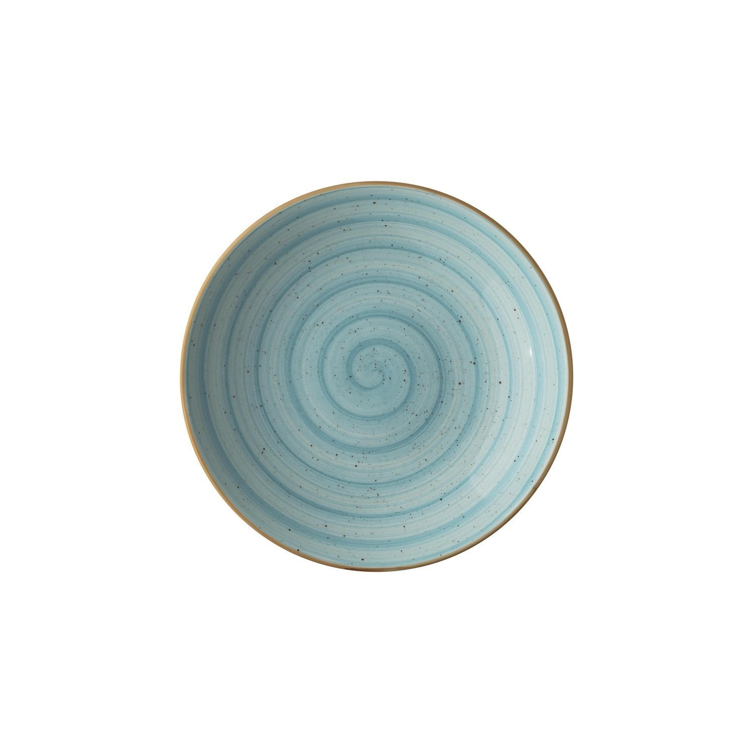 Aqua dia.11" h:2.5" 57 oz. Round Blue Vitrified Bowl