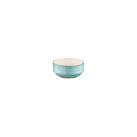 Aqua dia.4.75" h:2" 12 oz. Round Blue Vitrified Bowl