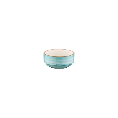 Aqua dia.5.5" h:2.5" 17 oz. Round Blue Vitrified Bowl