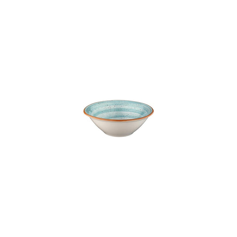 Aqua dia.6.25" h:2" 13 oz. Round Blue Vitrified Bowl