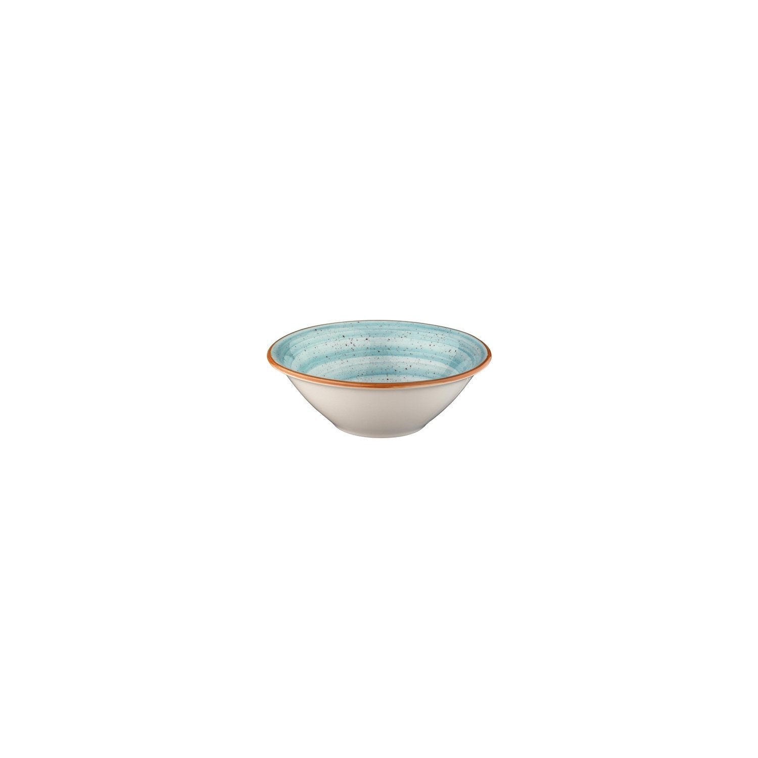 Aqua dia.6.25" h:2" 13 oz. Round Blue Vitrified Bowl