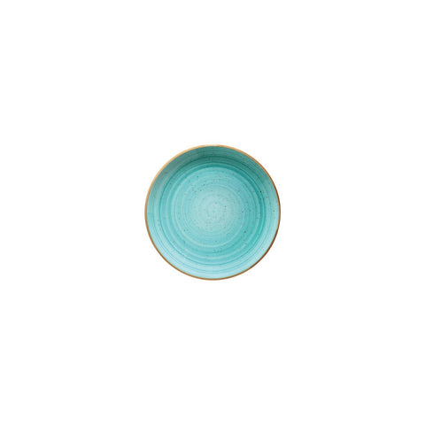 Aqua dia.6.75" Round Blue Vitrified Plate