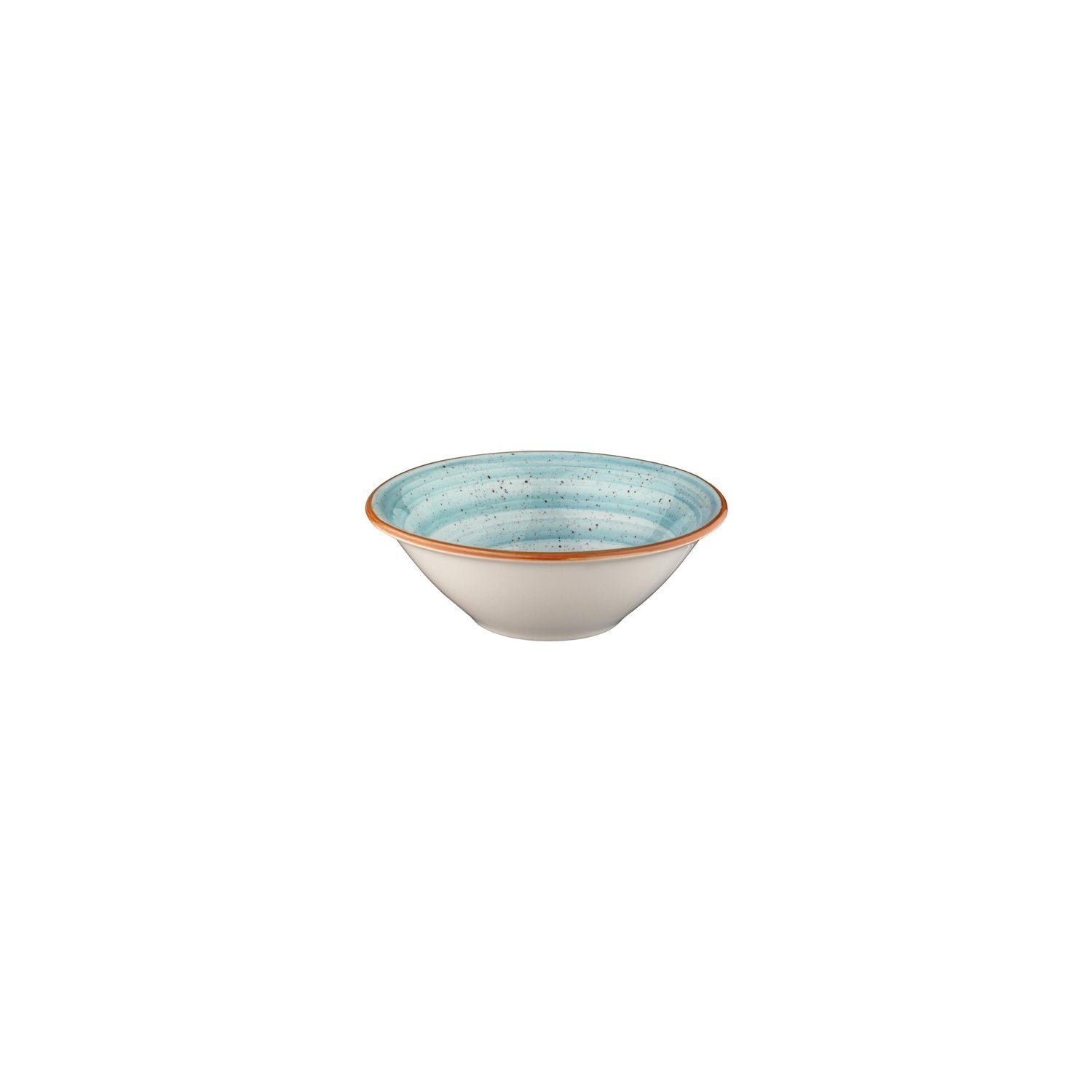 Aqua dia.7" h:2.5" 23 oz. Round Blue Vitrified Bowl