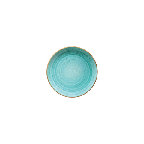 Aqua dia.7.5" Round Blue Vitrified Plate
