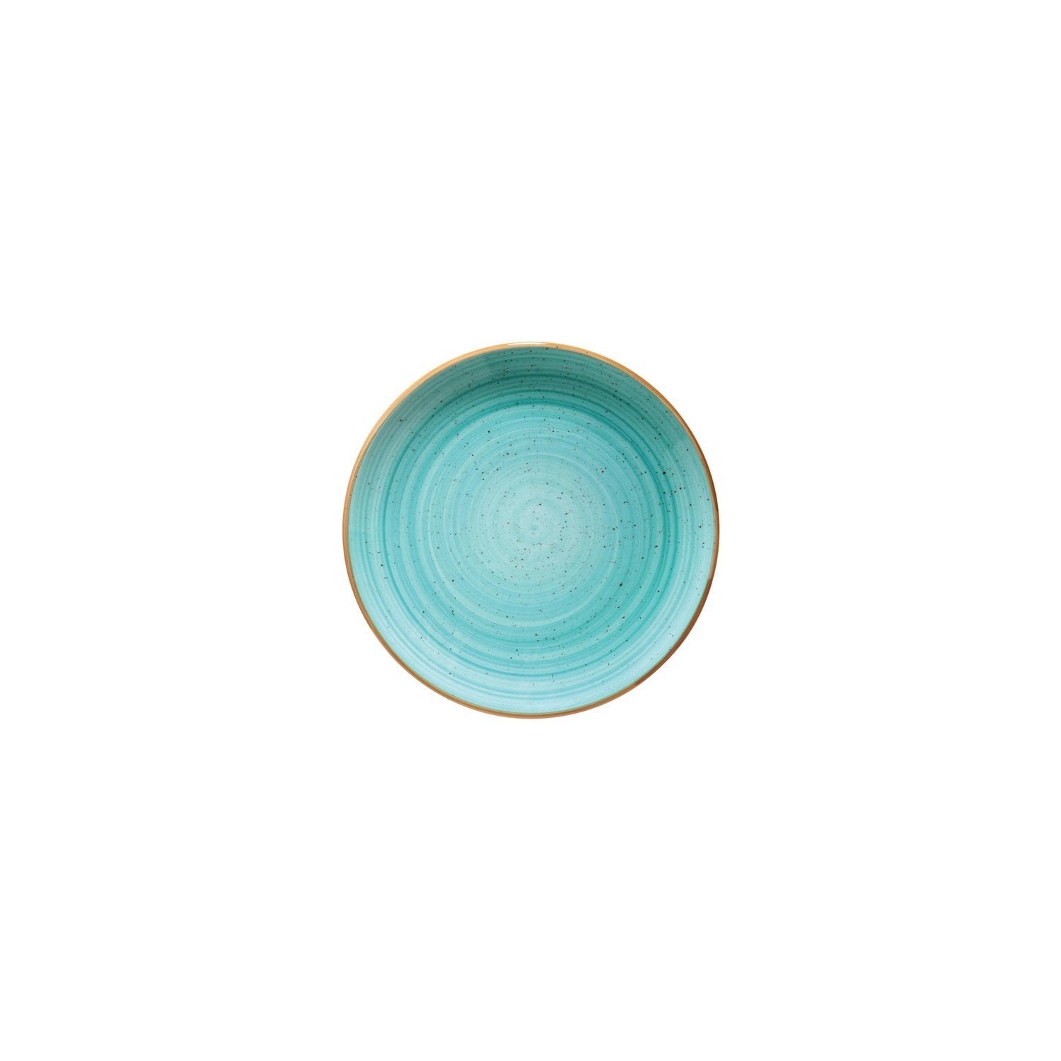 Aqua dia.7.5" Round Blue Vitrified Plate