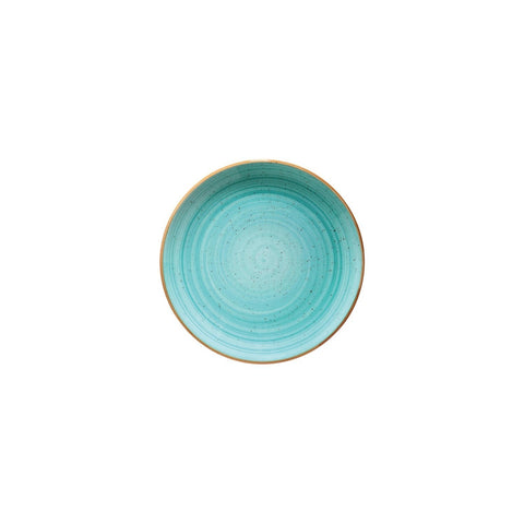 Aqua dia.8.25" Round Blue Vitrified Plate