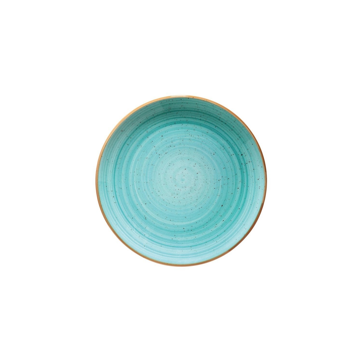 Aqua dia.10" Round Blue Vitrified Plate
