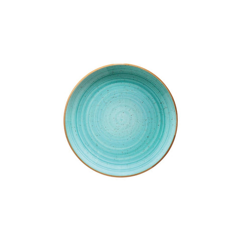Aqua dia.10" Round Blue Vitrified Plate