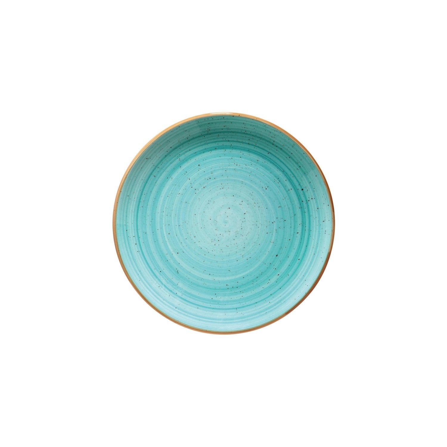 Aqua dia.10.5" Round Blue Vitrified Plate