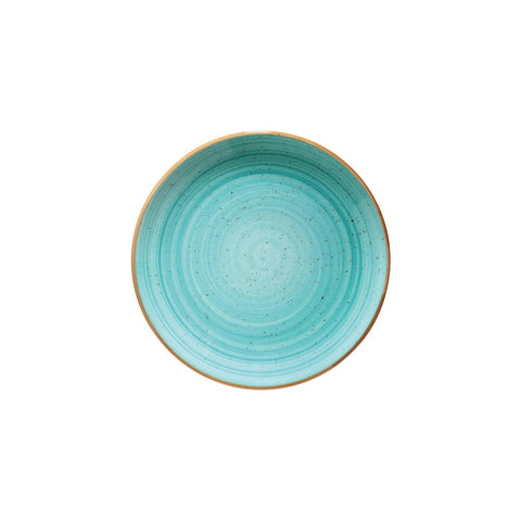 Aqua dia.10.5" Round Blue Vitrified Plate