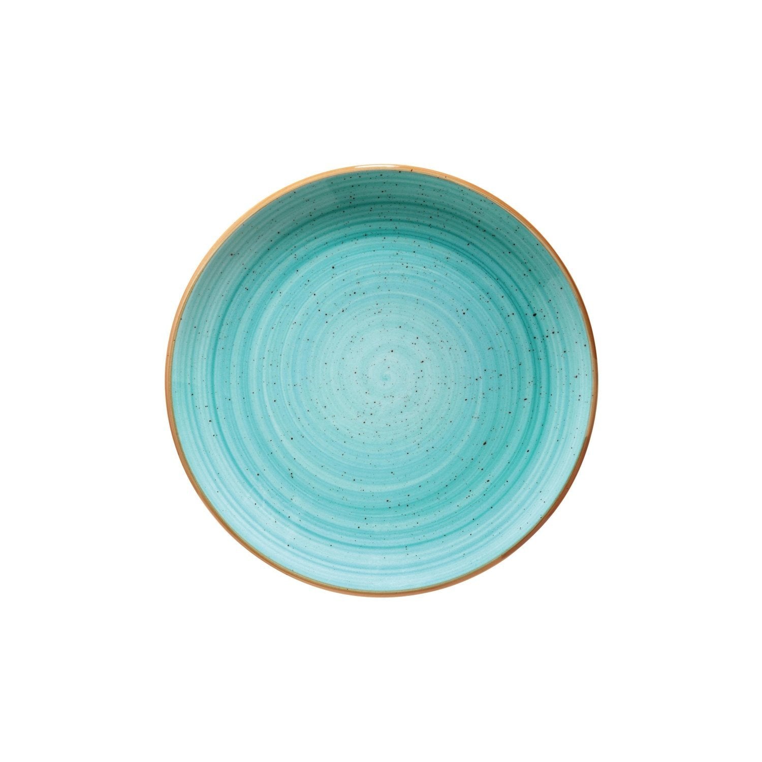 Aqua dia.12" Round Blue Vitrified Plate