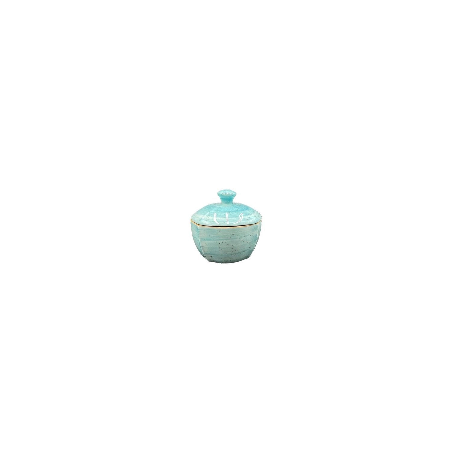Aqua dia.3.5" h:2" Round Blue Vitrified Bowl