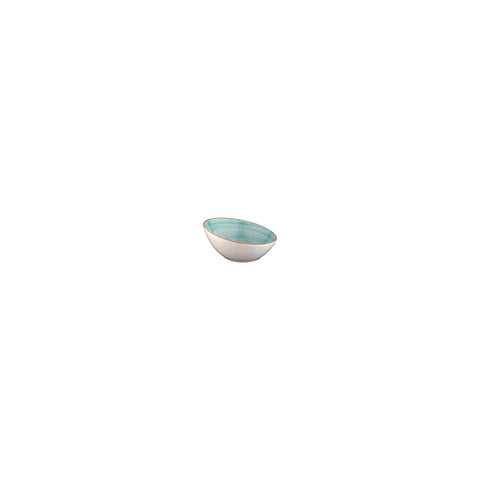 Aqua dia.3.25" h:1.75" 2 oz. Round Blue Vitrified Ramekin