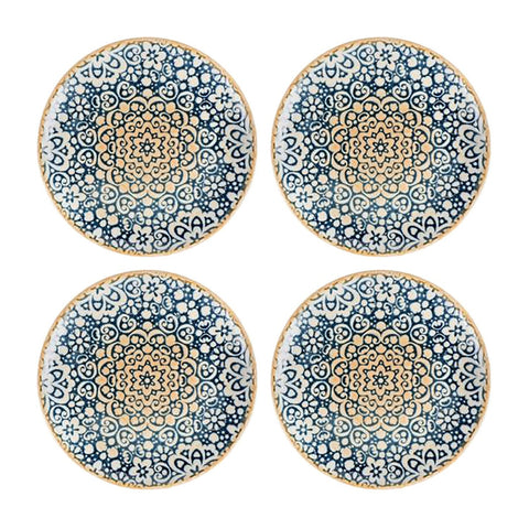 Bonna China Española dia.7.5"  Round Decorated Porcelain Plate (Set of 4)