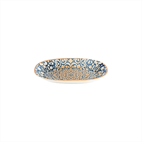 Bonna China Española 9.5" x 5.5" x h:1.25" Oval Decorated Porcelain Platter (Set of 2)