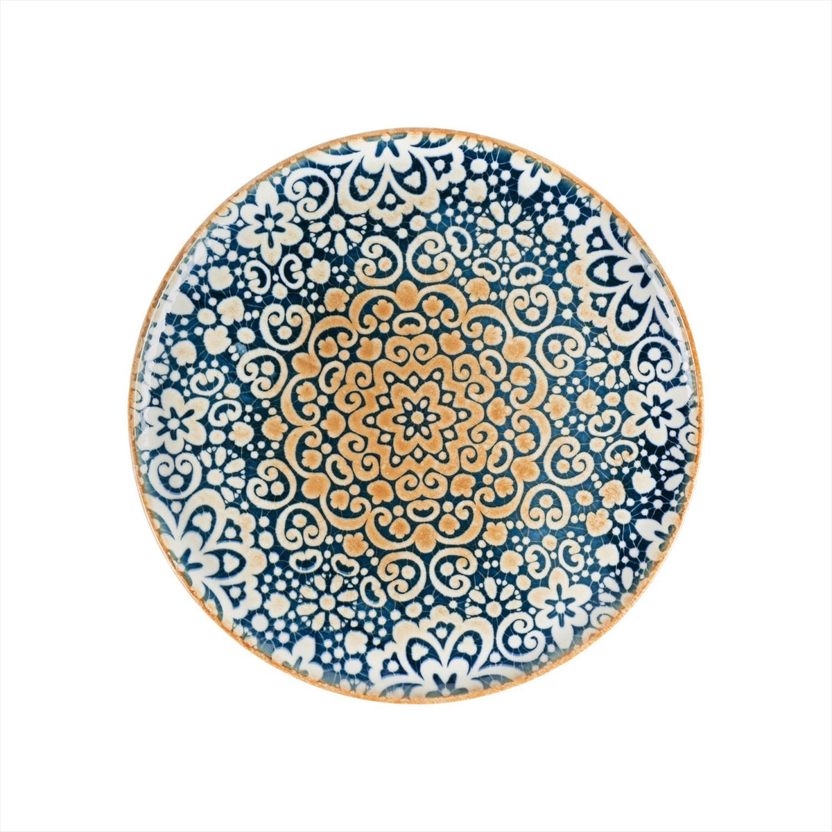 Alhambra dia.12.75" Round Decorated Vitrified Plate (1 each)