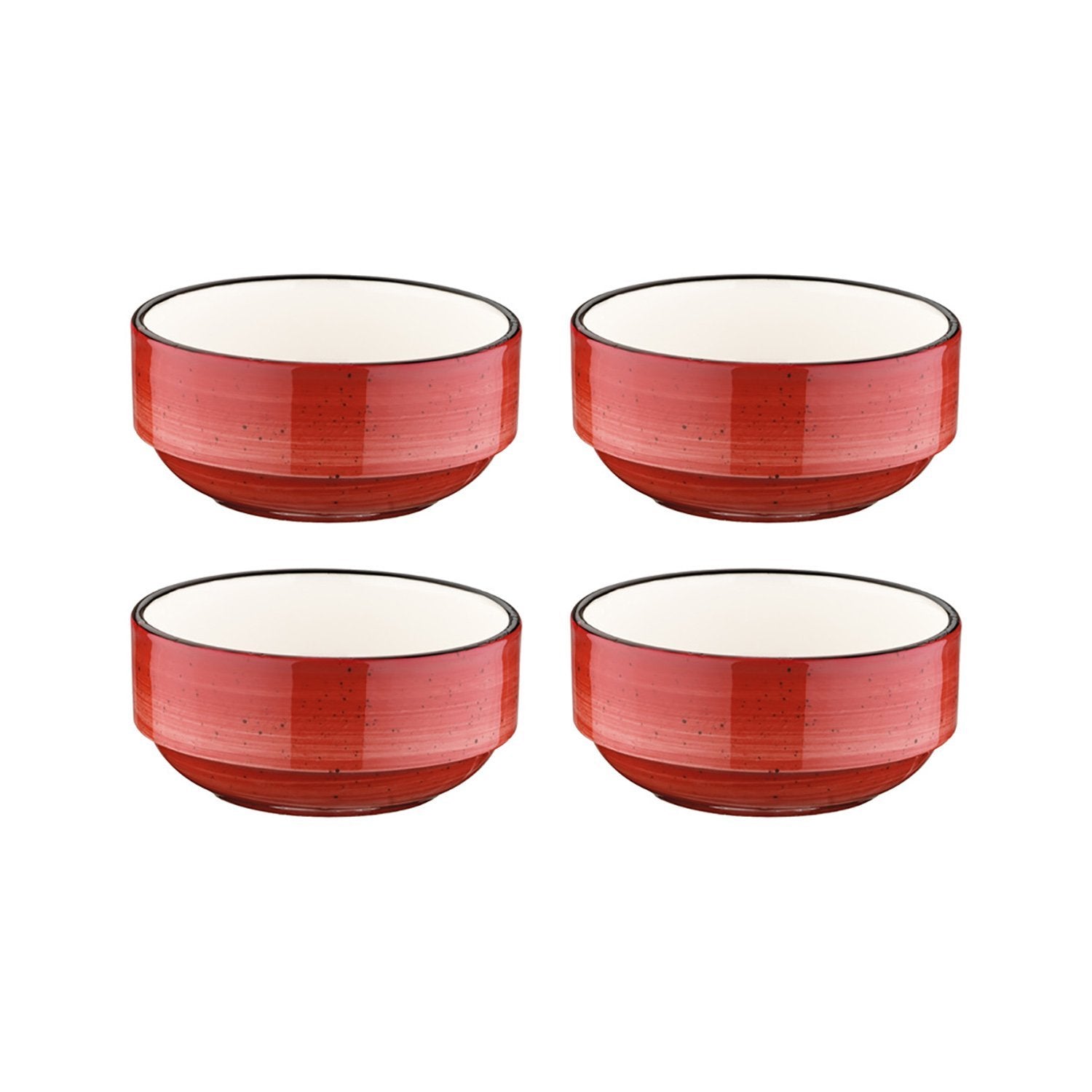 Passion dia.4.75" h:2" 12 oz. Round Red Vitrified Bowl