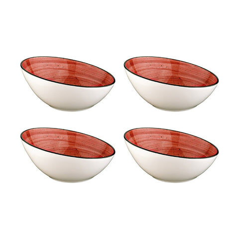 Passion dia.6.5" h:3" 12 oz. Round Red Vitrified Bowl