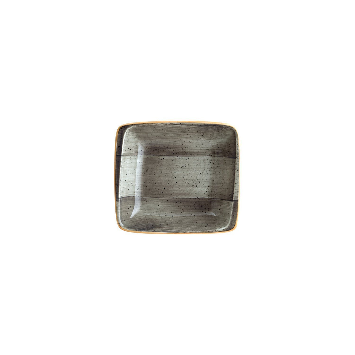 Space 7.5" x 6.5" x h:2" 20 oz. Square Gray Vitrified Bowl (1 each)