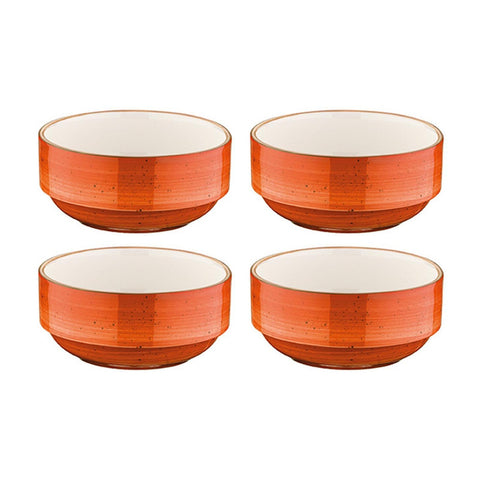 Bonna China Sienna dia.2.25" h:1" 1 oz. Round Terracotta Porcelain Ramekin (Set of 4)