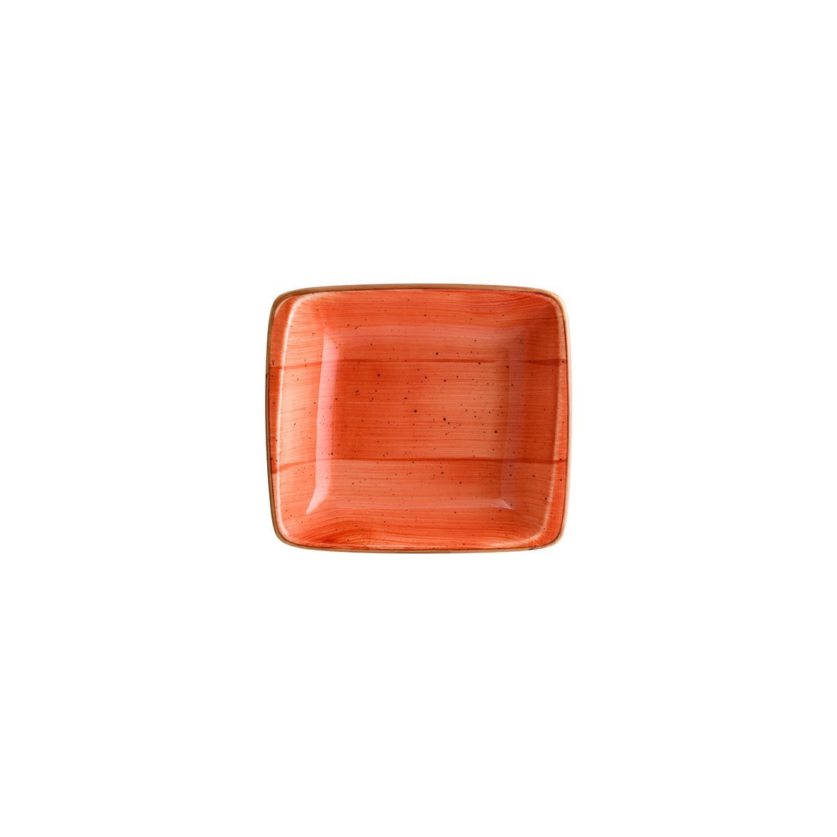 Terracota 7.5" x 6.5" x h:2" 20 oz. Square Terracotta Vitrified Bowl