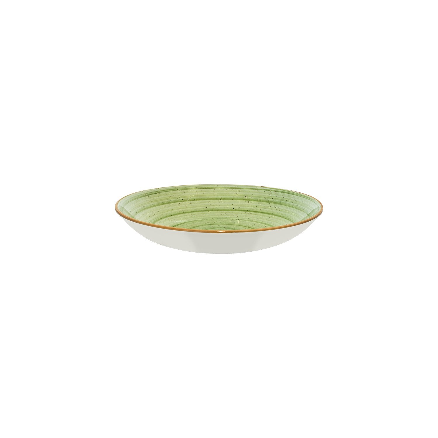 Bonna China Natura dia.10" h:2" 44 oz. Round Green Porcelain Bowl (Set of 2)