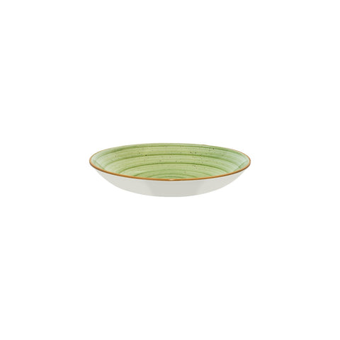 Bonna China Natura dia.10" h:2" 44 oz. Round Green Porcelain Bowl (Set of 2)