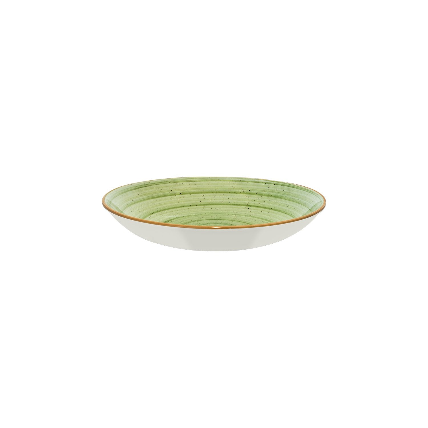 Bonna China Natura dia.11" h:2.5" 57 oz. Round Green Porcelain Bowl (Set of 2)