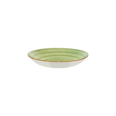 Bonna China Natura dia.11" h:2.5" 57 oz. Round Green Porcelain Bowl (Set of 2)