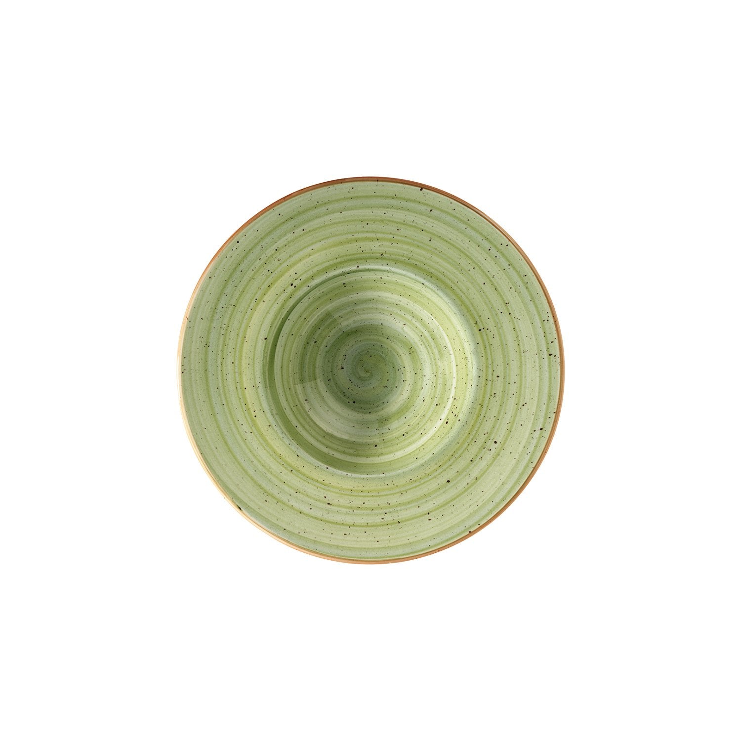 Bonna China Natura dia.11" h:2.5" 14 oz. Round Green Porcelain Bowl (Set of 2)