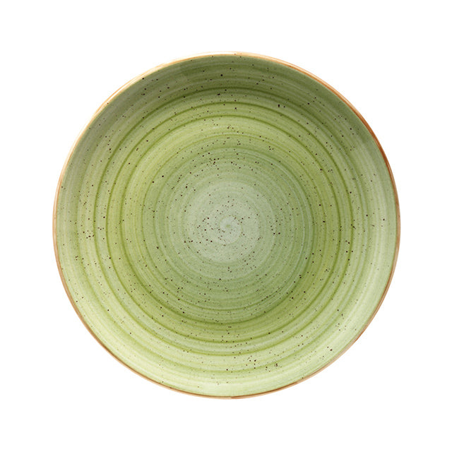Bonna China Natura dia.8" h:1.5" 17 oz. Round Green Porcelain Bowl (Set of 4)