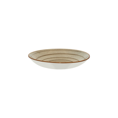 Bonna China Earth dia.11" h:2.5" 57 oz. Round Brown Porcelain Bowl (Set of 2)
