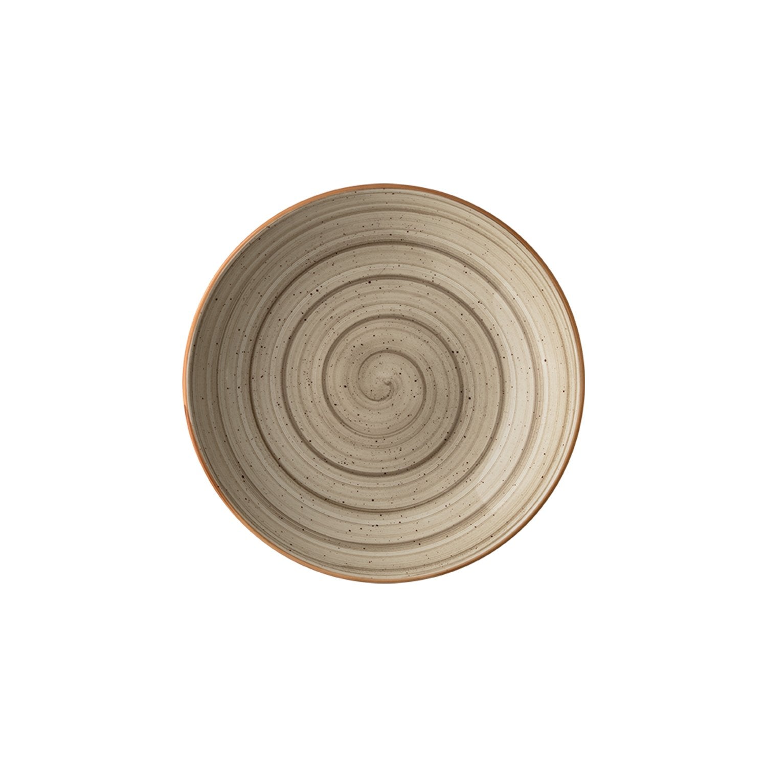 Bonna China Earth dia.11" h:2.5" 57 oz. Round Brown Porcelain Bowl (Set of 2)
