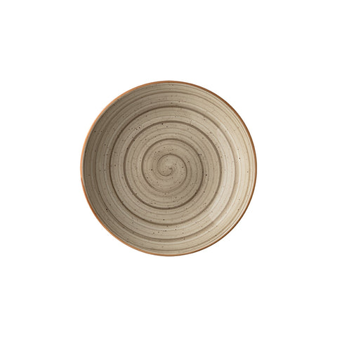 Bonna China Earth dia.11" h:2.5" 57 oz. Round Brown Porcelain Bowl (Set of 2)