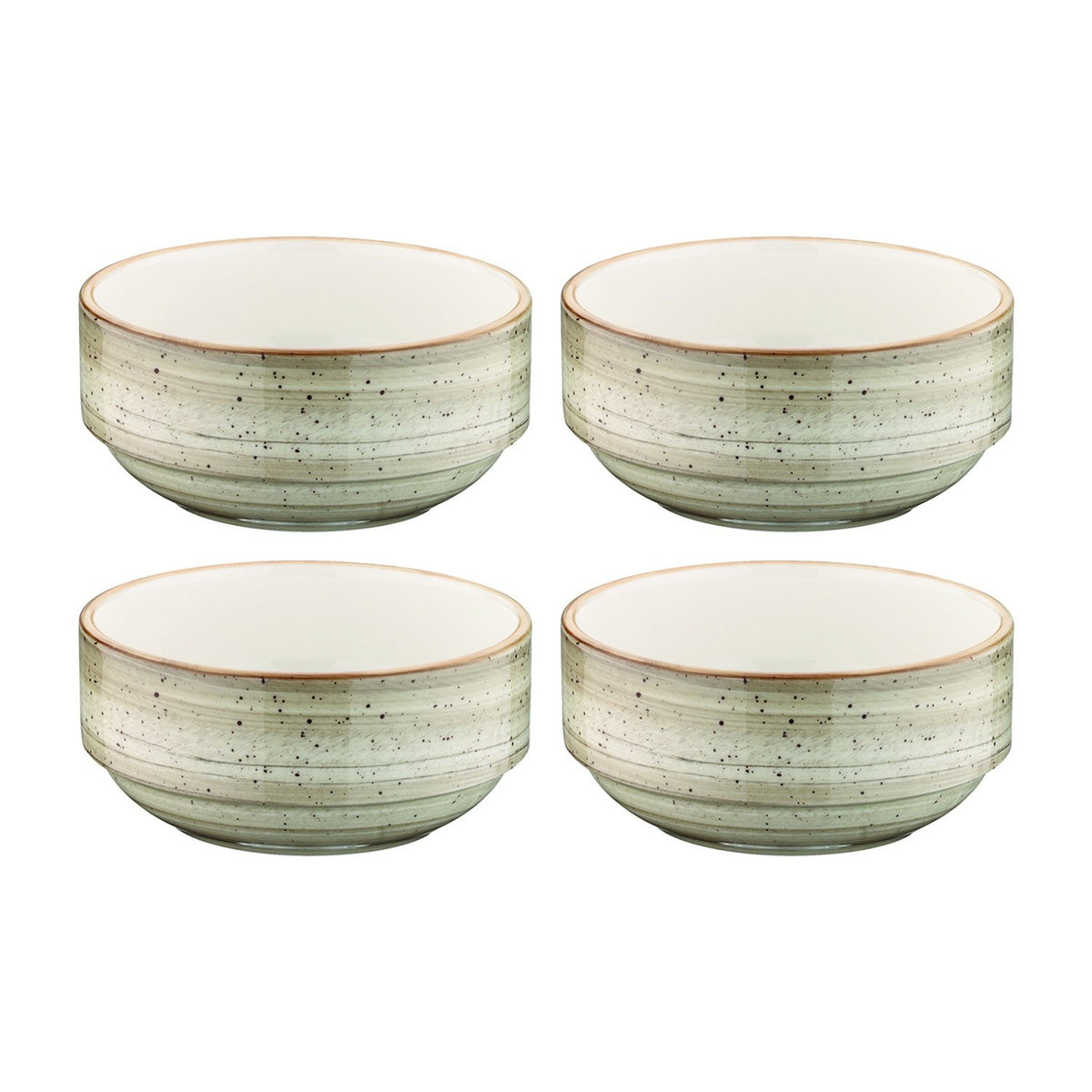 Bonna China Earth dia.3" h:1.5" 4 oz. Round Brown Porcelain Ramekin (Set of 4)