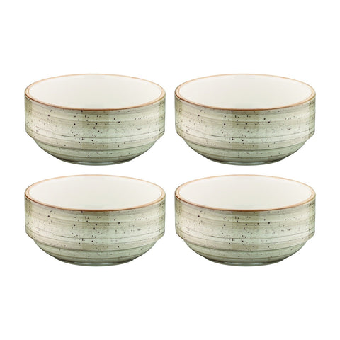 Bonna China Earth dia.3" h:1.5" 4 oz. Round Brown Porcelain Ramekin (Set of 4)