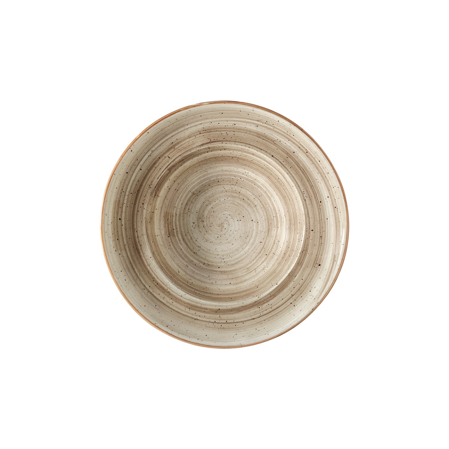 Bonna China Earth dia.11.75" h:2.5" 19 oz. Round Brown Porcelain Bowl (Set of 2)