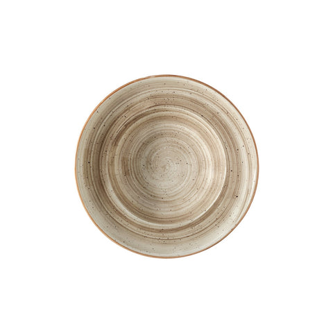 Bonna China Earth dia.11.75" h:2.5" 19 oz. Round Brown Porcelain Bowl (Set of 2)
