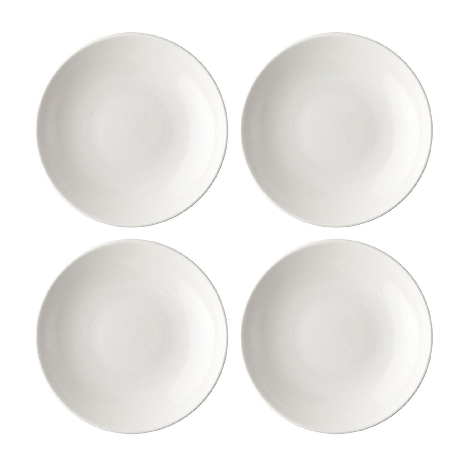 Bonna China Gourmet dia.10" h:2" 44 oz. Round Warm White Porcelain Bowl (Set of 4)