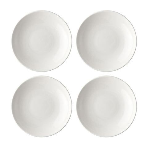 Bonna China Gourmet dia.10" h:2" 44 oz. Round Warm White Porcelain Bowl (Set of 4)
