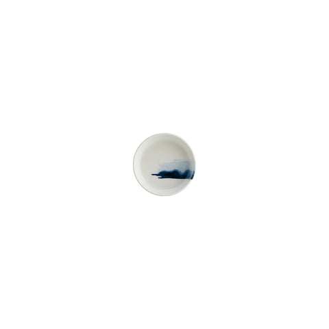 Bonna China Blue Wave dia.4" h:1" 1 oz. Round Decorated Porcelain Bowl (Set of 4)