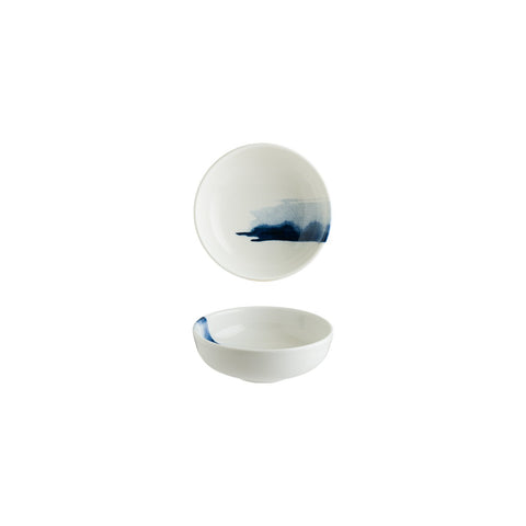 Bonna China Blue Wave dia.5.5" h:2" 15 oz. Round Decorated Porcelain Bowl (Set of 4)