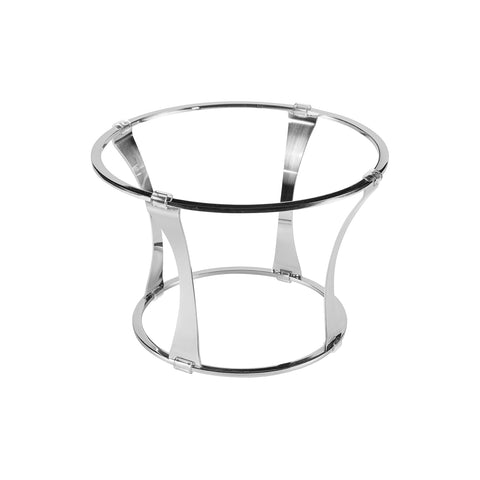 Metal Riser & Plate Covers dia.11.5" h:5.75" Round Silver Stainless Steel Riser