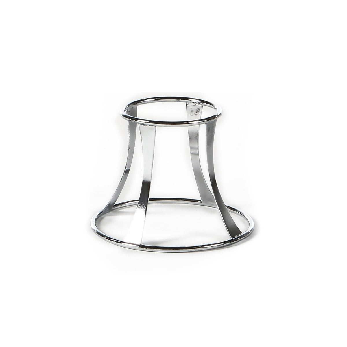 Fusion Tower dia.8" h:6" Round Silver Stainless Steel Riser (1 each)