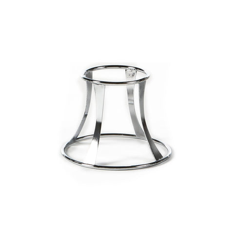 Fusion Tower dia.8" h:6" Round Silver Stainless Steel Riser (1 each)